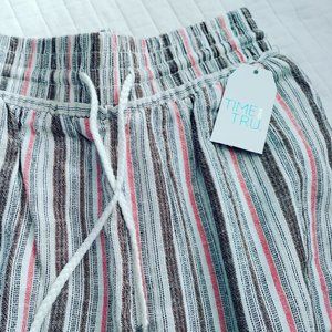 Time and True Linen Pants, Wide-Leg, Size XS